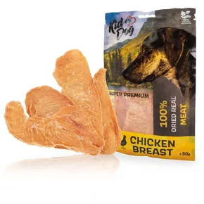 KIDDOG SUPER PREMIUM 100% Hühnerbrust, dünne Scheiben 50 g